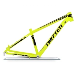 DFNBVDRR Mountain Bike Frames DFNBVDRR MTB Frame 29er Mountain Bike Frame 15'' / 17'' / 19'' Aluminum Alloy Bicycle Frame Quick Release 135mm BB68mm Routing Internal (Color : Yellow, Size : 15x29in)