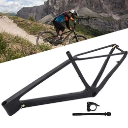 Eulbevoli Mountain Bike Frames Eulbevoli Bike Frame, Mountain Bicycle Front Fork Frame Carbon Fiber Ultra-light with Seatpost Clip Tube Shaft Tail Hook for Mountain Bike for Road Bike(29ER*19 inch)