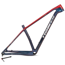 FAXIOAWA Mountain Bike Frames FAXIOAWA Bike Front Suspension Bike Frames Super light red frame Carbon fiber T1000 Mountain bike frame Cycling Equipment Suitable for height above 165cm 29ER (Color : 29ER, Size : 15")