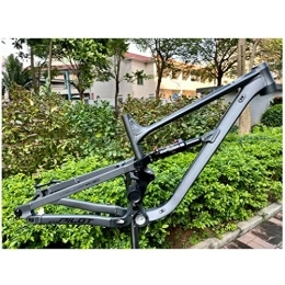 FAXIOAWA Mountain Bike Frames FAXIOAWA MTB Suspension Frame 26er 27.5er 29er Enduro Mountain Bike Frame DH / XC / AM Thru Axle 12 * 148mm Boost Aluminium Alloy Frame 16.5'' / 18'' Disc Brake (Color : Dark Grey, Size : 29 * 18'')