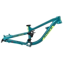 HIMALO Mountain Bike Frames HIMALO Aluminum Alloy Suspension Frame 20er Soft Tail Mountain Bike Frame 255mm DH / XC / AM MTB Frame Boost Thru Axle 148mm Disc Brake (Color : Groen, Size : 20er*255mm)