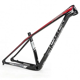 LALABIT Spares LALABIT Bike Frameset Fork Carbon Fiber Barrel Shaft Mountain Frame 27.5 Inch 29 Inch High Modulus 18K Bicycle Carbon Frame (Color : Black, Size : 29Inch)