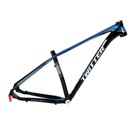 DFNBVDRR Mountain Bike Frames MTB Frame 27.5 / 29er Mountain Bike Frame 17'' Aluminum Alloy Disc Brake Bicycle Frame Quick Release Axle 135mm BSA68 Routing Internal (Color : Blue, Size : 17x29'')