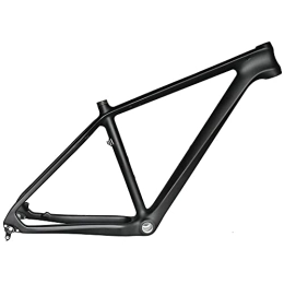 OKUOKA Mountain Bike Frames OKUOKA Bike Front Suspension Bike Frames T800 carbon fiber Mountain bike frame Free speed Lightweight body DIY painting possible Off-road riding equipment 27.5ER (Color : 27.5er, Size : 17")