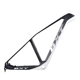 PPCAK Spares PPCAK T800 Ultralight Carbon Fiber Mountian Bike Frame 27.5er BSA / PF30 MTB Bicycle Frame 160mm Disc Brake Bike Frames Clamp 37mm (Color : Half white, Size : 20 inch glossy BSA)