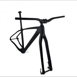 PPLAS Spares PPLAS Full Carbon MTB Bicycle Frameset 27.5er 29er Mountain Bike Carbon Frame+ Fork+ Seaptost+ Stem+ Handlebar Set (Color : 27.5er 17inch Matte)