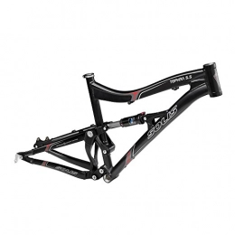 SOLIS Tephra 5.5 Dual Suspension MTB frameset & Shock, Black, 16" / Small