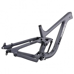 Triaero Spares TRIAERO P9 carbon fiber MTB 29er Enduro Frame L size Travel 130mm in Grey