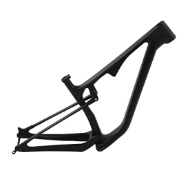 VGEBY Spares VGEBY Carbon Fiber Mountain Bike Frame 17in 29ER Full Suspension Shock Absorption Bike Frame for Riding