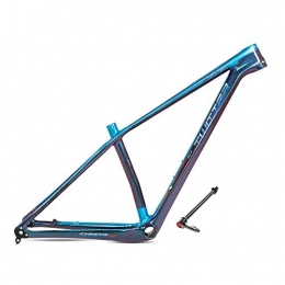 Xiaolizi Mountain Bike Frames Xiaolizi 2020 New one-piece Ultra-light weight carbon fiber mountain frame ultralight Bikes frame off-road mountain frame 29ER 15.17.19inch, Blue, 29 * 15inch