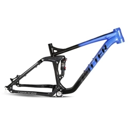 YOJOLO Spares YOJOLO Full Suspension Frame 27.5ER 29ER Trail Mountain Bike Frame Aluminium Alloy Disc Brake Bicycle Frame Travel 120mm XC / AM MTB Frame Quick Release Axle 135mm, With Rear Shock