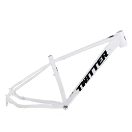 YOJOLO Mountain Bike Frames YOJOLO MTB Frame 27.5 / 29er Hardtail Mountain Bike Frame 15'' / 17'' / 19'' Aluminum Alloy Disc Brake Bicycle Frame Quick Release Axle 135mm BSA68 Routing Internal (Color : White, Size : 27.5x19'')