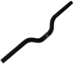 FukkeR Mountain Bike Handlebar 25.4 Carbon MTB Riser Handlebar 380 / 400 / 420 / 440 / 460 / 480 / 500 / 520 / 540 / 560 / 580 / 600620 / 640 / 660 / 680mm Lightweight Bicycle Bars Handlebars weight 100±5g BMX (Color : Black, Size : 600mm)