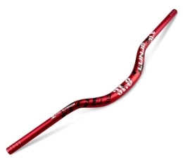 FukkeR Mountain Bike Handlebar 31.8 Mountain Bike Riser Handlebar MTB XC / AM Cyclocross Speed Handlebars Rise 50mm 720mm 780mm Extended Length Large Angle Bicycle bar (Color : Red, Size : 780mm)