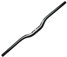 FukkeR Spares 31.8mm Riser Handlebar Carbon Fiber MTB Bicycle Bars 580 / 600 / 620 / 640 / 660 / 680 / 700 / 720 / 740 / 760mm Extra Long 22.2mm end diameter Handlebars for DH XC AM (Color : Black, Size : 660mm)