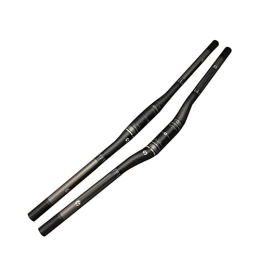  Mountain Bike Handlebar 31.8mm T800 Carbon Fiber Mountain Bike Handlebars 580-760mm Extra Long Flat / Riser Bar MTB Handllebars Super Light 3K Matte Bicycle Handlebars, Black, Flat Bar 760mm