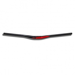 AZONIC Mountain Bike Handlebar Azonic Flow FAT35 MTB Fahrrad Lenker 785 mm Stange Griff Mountain Bike 34, 9mm 18mm Aluminium, 3007-00, Farbe Schwarz Rot