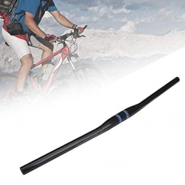 Demeras Spares Demeras wear-resistant High robustness Carbon Fiber Handlebar Part durable Carbon Fiber Road Bicycle(Straight blue label 640 * 31.8mm)
