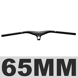 ELAUK Mountain Bike Handlebar ELAUK Bike Handlebar Riser Bar Handlebar Carbon Rise Integrated MTB Handlebar 800mm -7 Degrees UD Matte Bicycle XC One-Shaped Flat Bar Stem Bike (Color : HB-2000-65MM)