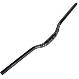 FIFTY-FIFTY Mountain Bike Handlebar FIFTY-FIFTY Mountain Bike Riser Handlebar, Aluminum Alloy MTB Handlebar, 31.8mm Diameter, 780mm Wide Bicycle Bar, Black, 35mm Rise