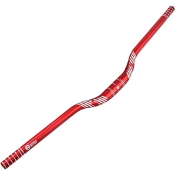 FIFTY-FIFTY Mountain Bike Handlebar FIFTY-FIFTY Mountain Bike Riser Handlebar, Aluminum Alloy MTB Handlebar, 31.8mm Diameter, 780mm Wide Bicycle Bar, Red, 35mm Rise