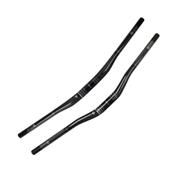 FAXIOAWA Spares Full Carbon Mountain Bike Handlebars 31.8 Diameter * 750-820mm Riser Bars 3K Matt Glossy 15mm / 25mm Rise High Strength Super Light Bike Accessories MTB Handlebars, Black A, Rise25mm / 750mm