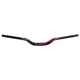 HIMALO Mountain Bike Handlebar HIMALO 31.8mm Mountain Bike Handlebar Aluminium Alloy AM / FR / XC MTB Riser Handlebar 780mm Extra Long Bars Rise 55mm (Color : Red)