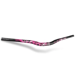 HIMALO Mountain Bike Handlebar HIMALO 31.8mm MTB Handlebar 720mm 780mm Mountain Bike Riser Handlebars Downhill DH XC AM FR Aluminium Alloy Extra Long Bars Rise 30mm (Color : Black Pink, Size : 720mm)