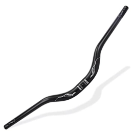 HIMALO Mountain Bike Handlebar HIMALO Mountain Bike Riser Handlebar 31.8mm DH / XC / AM MTB Handlebar 720mm 780mm Extra Long Bars Rise 55mm Aluminium Alloy Handlebars (Color : Black, Size : 720mm)