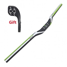 LRG Carbon Fiber Bike Rise Handlebar MTB Handlebar (Grass GREEN, 660)