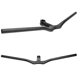 Generic Mountain Bike Handlebar MTB Mountain Bike Handlebar 28.6mm Carbon Mountain Bike Bicycle Riser Handlebar Extra Long with Paint Matte Surface Bike Handle Bar, Rise, 90 / 680mm