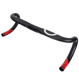 Nicoone Mountain Bike Handlebar Nicoone 420MM Mountain Bike Handlebar, 31. 8MM Ultralight Folding Aluminum Alloy Alloy Bent Bar for Fixed Gear Bike Road Bicycle