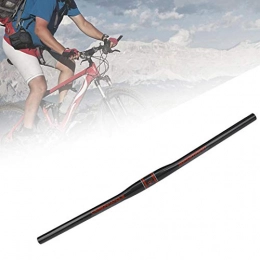 Pwshymi Mountain Bike Handlebar Pwshymi exquisite workmanship Quality Ultralight Carbon Fiber Mountain Bike Handlebar Carbon Fiber(Straight red label 700 * 31.8mm)