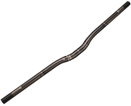 FukkeR Spares Riser Handlebar Carbon Fiber MTB 31.8mm 720 / 740 / 760 / 780 / 800 / 820mm Extra Long Lightweight Bicycle Bars 15mm Rise Handlebars for BMX DH XC AM (Color : Black, Size : 820mm)