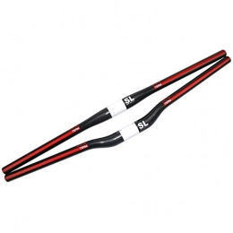 RXL SL Mountain Bike Handlebar RXL SL Carbon Fiber Handlebars 31.8 - Carbon Mountain Bike Handlebar Flat 740mm Red