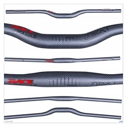 UNIDRO Mountain Bike Handlebar UNIDRO durable Race Face Next Red Black Matte 3K Carbon Fiber Mountain Bikes Handlebar 31.8mm Bicycle Horizontal / One-shaped Handlebar Wearable (Color : Rise Handlebar 740MM)