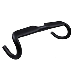 Zhicaikeji Spares Zhicaikeji Bicycle Handlebar Road Bike Handlebar Full Carbon Handlebar Inner Cable Carbon Bike Handlebar for MTB Cycling (Color : Black, Size : 3.18x42cm)