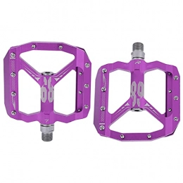 01 02 015 Spares 01 02 015 Bicycle Platform Flat Pedals, Bike Flat Pedals Lightweight Safe for Mountain Bike(Purple)