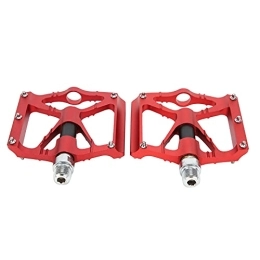 01 02 015 Spares 01 02 015 Mountain Bike Pedals, Non‑Slip Pedals Convenient for Riding(red)