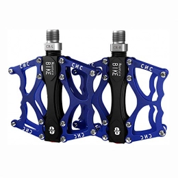 Ramble Spares 1Pair Aluminum Bicycle Pedals Anti-Slip 3 Bearing Anti-Slip Bicycle Flat Platform for BMX / MTB Mountain Road Bike(blue)