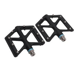 Shanrya Mountain Bike Pedal 2-Piece Anti-Slip Durable Black Crankset for Mountain Bikes