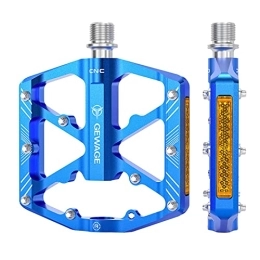 Amagogo Spares 2Pc Mountain Bike Pedals Reflective Road Platform, Blue