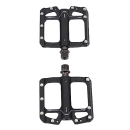 Aatraay Spares 2Pcs Bike Pedals Mountain Bike Cycle Bearing Treadle Aluminium Alloy Balck Anti Skid Pedal