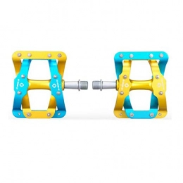 8haowenju Spares 8haowenju Bike Pedals, Universal Mountain Bicycle Pedals Platform Cycling Ultra Sealed Bearing Aluminum Alloy Flat Pedals 9 / 16"- 3 Bearing Pedals (Color : Blue)