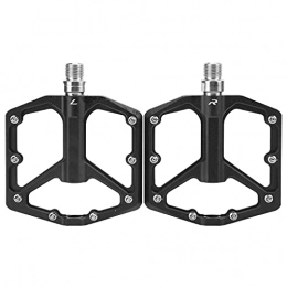 Alomejor Mountain Bike Pedal Alomejor Bicycle Pedals Non‑Slip Bike Platform Flat Pedals for Road Mountain Bike(black)