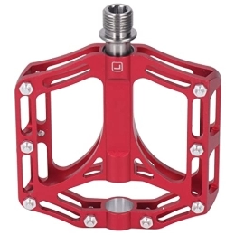 Alomejor Spares Alomejor MTB Bicycle Pedals, 1 Pair Mountain Bike Pedals Lightweight Titanium Alloy Professional for Mountain Bike MTB Bicycle (Red)