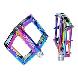BAODI Spares BAODI Bicycle Pedals Bicycle Components Bicycle Pedal Ultralight Aluminum Alloy Color Hollow Non-Slip Bearing Mountain Bike Pedal