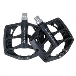 Battitachil Spares Battitachil Bike Pedal Mountain Bike Pedals 1 Pair Aluminum Alloy Antiskid Durable Bike Pedals Surface For Road BMX MTB Bike 5 Colors (SMS-NP-1) Enhance Your Safety (Color : Black)