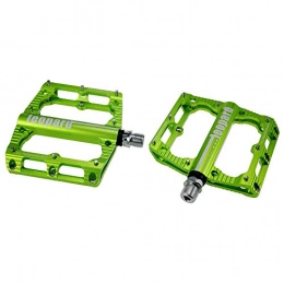 Battitachil Spares Battitachil Bike Pedal Mountain Bike Pedals 1 Pair Aluminum Alloy Antiskid Durable Bike Pedals Surface For Road BMX MTB Bike 6 Colors (SMS-leoprard) Enhance Your Safety (Color : Green)