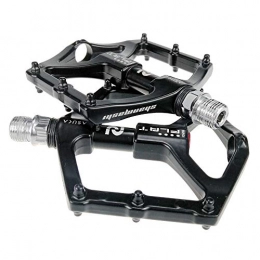 Battitachil Spares Battitachil Bike Pedal Mountain Bike Pedals 1 Pair Aluminum Alloy Antiskid Durable Bike Pedals Surface For Road BMX MTB Bike Black(1026) Enhance Your Safety